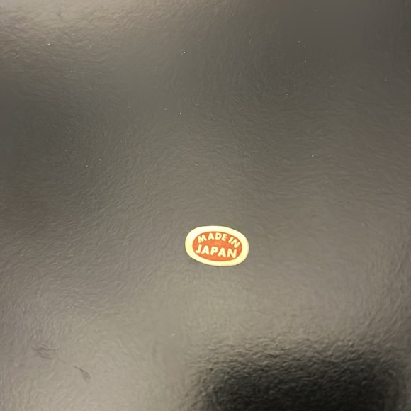 Vintage Japan peacock nesting serving set Japanese lacquer style - Picture 6 of 13